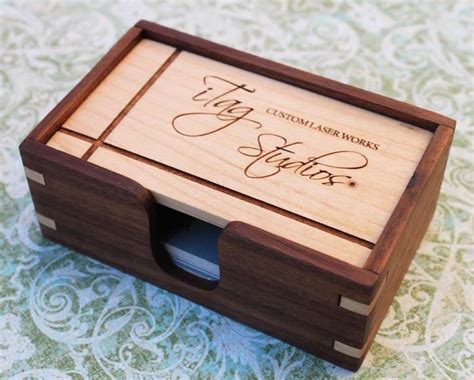 Wooden Business Card Holder | Gadgetsin