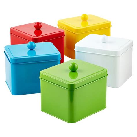 Square Tin in 2020 | Container store, Gift boxes with lids, Tin containers