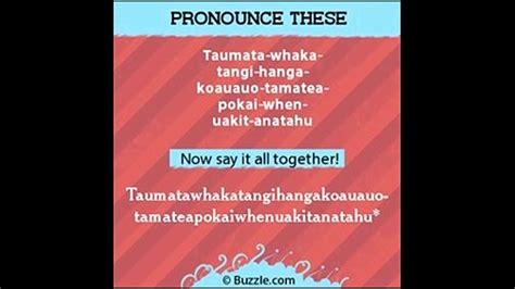 Taumatawhakatangihangakoauauotamateapokaiwhenuakitanatahu WTH - YouTube