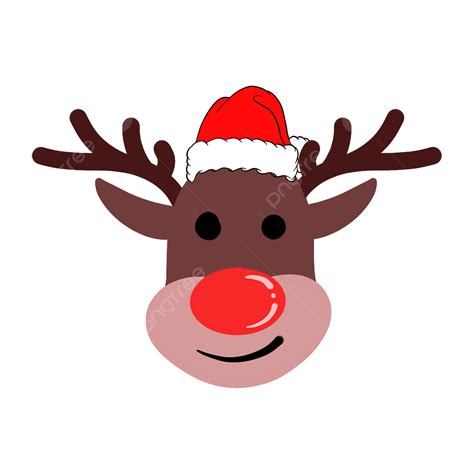 Reindeer Red Nose Rudolph Christmas New Year Merry Christmas Happy New ...