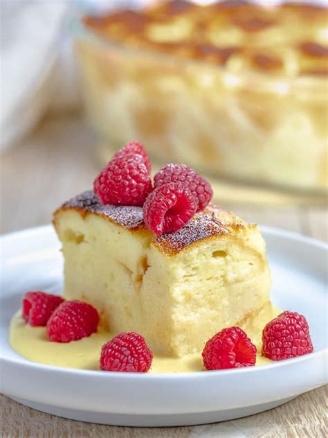 Custard Bread Pudding with Vanilla Sauce - Drive Me Hungry