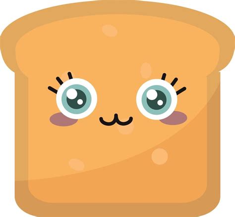 Cute toast , illustration, vector on white background 13849426 Vector Art at Vecteezy