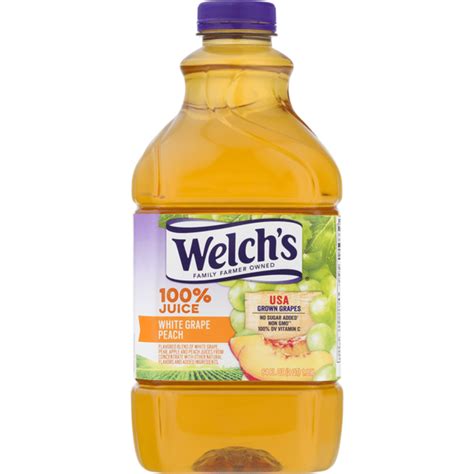 Welch's 100% Juice White Grape Peach (64 fl oz) - Instacart