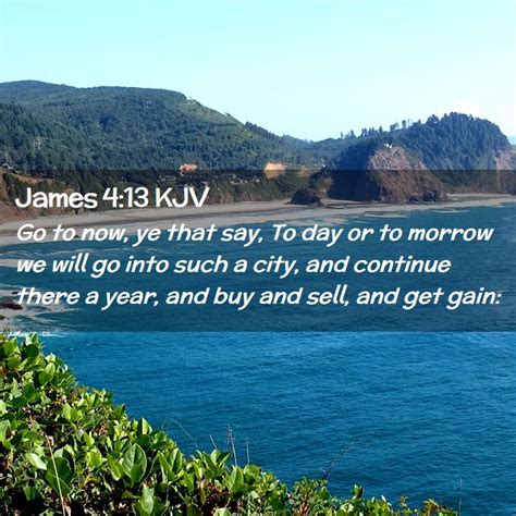 James 4:13 KJV Bible Verse Images