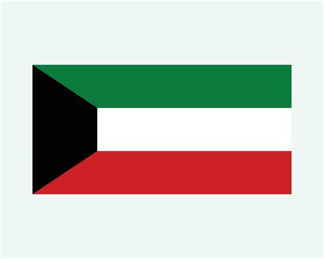 National Flag of Kuwait. Kuwaiti Country Flag. State of Kuwait Detailed ...