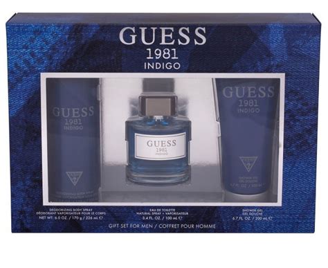 Buy Guess 1981 Indigo 3Pc giftset for Men (EDT 100mL + 226 mL deodorant ...