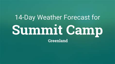 Summit Camp, Greenland 14 day weather forecast