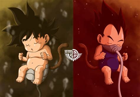 Baby Goku & Vegeta, Dragon Ball | Goku and vegeta, Goku, Vegeta