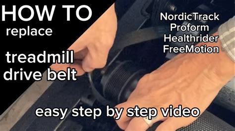 How to replace treadmill drive belt - for NordicTrack Proform ...