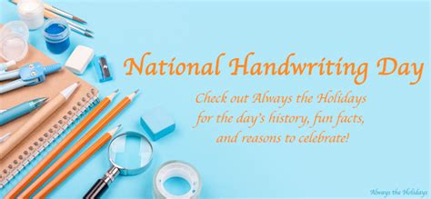 National Handwriting Day