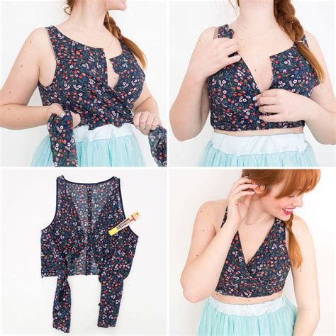 You can make a no-sew crop top in less than 15 minutes to wear ...