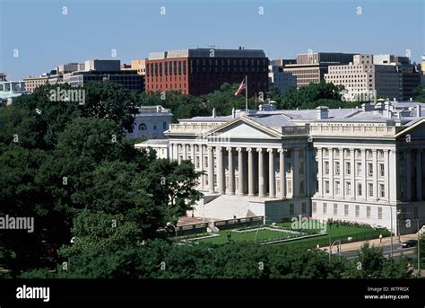 Aerial view of U.S. Treasury Department building, Washington, D.C Stock ...