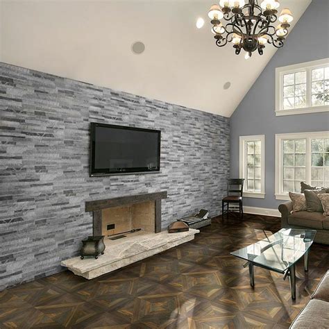 Grey Stone Effect Tiles Serpentine Stone Effect 600x300x7mm Tiles