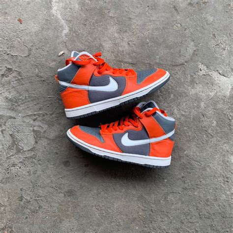 Nike Dunk High orange on Carousell