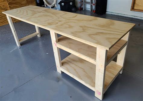 Easy DIY Wood Desk for less than $100 - Homemade by Huseman