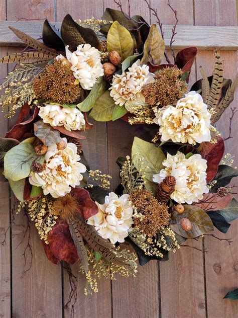 Thanksgiving Door Wreath, Fall Wreaths, Autumn Accents, Winter Wreaths, Fall Door Hanger ...