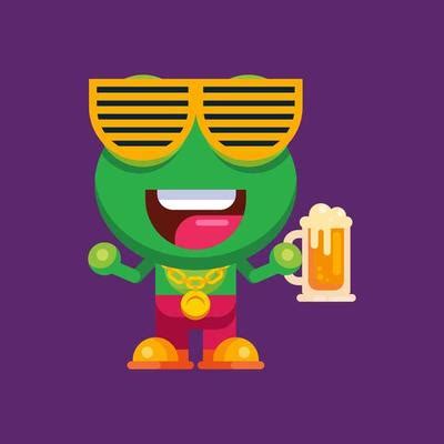 Frog Character Vector Art, Icons, and Graphics for Free Download