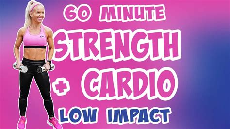 60 MINUTE LOW IMPACT HIIT WITH WEIGHTS | Strength And Cardio | High Intensity! - YouTube