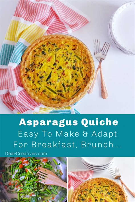 Asparagus Quiche - Perfect For Breakfast, Brunch... DearCreativees.com