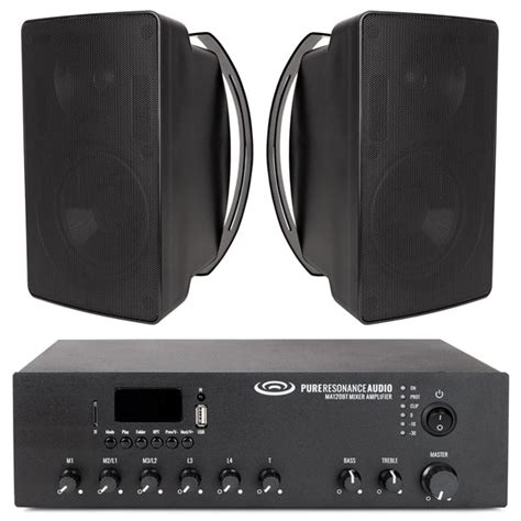 Classroom Sound System with 70V Surface Mount Speakers and Bluetooth ...