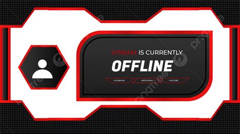 Abstract Offline Twitch Banner Stream Overlay With Transparent Background, Stream Overly, Stream ...