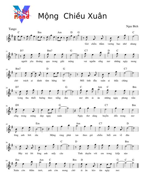 Mộng Chiều Xuân Sheet music for Piano (Solo) | Musescore.com