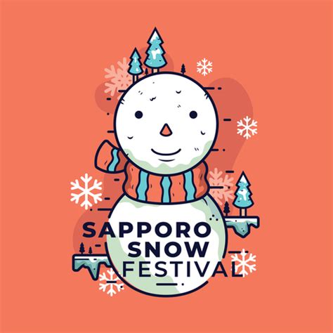 Sapporo Snow Festival Vector 347782 Vector Art at Vecteezy