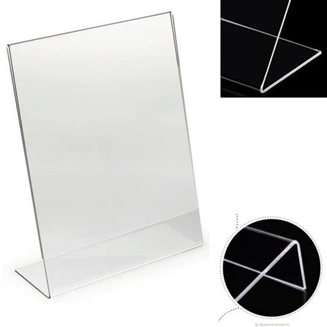 ouble Sided Clear Acrylic Display Stand A4 Paper Holder, Acrylic ...