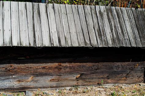 Old wooden fence. 13872969 Stock Photo at Vecteezy