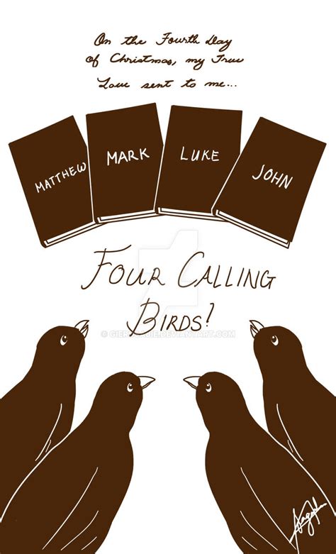 Four Calling/Colly Birds by GieRoSajie on DeviantArt