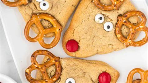 Adorable Reindeer Cookies - Festive Christmas Cookies Recipe