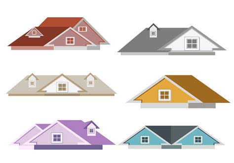 Isolated Rooftops Vector - Download Free Vector Art, Stock Graphics & Images