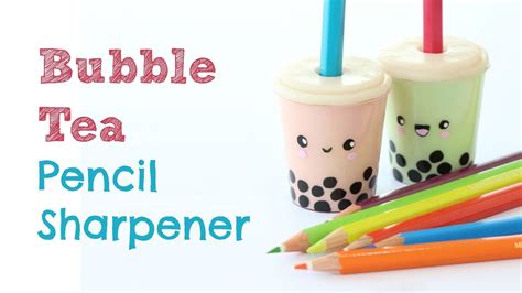 DIY Pencil Sharpener | Bubble Tea Pencil Sharpener | Back to School ...