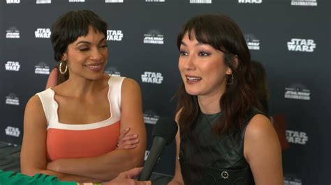 2022 Star Wars Celebration Rosario Dawson and Natasha Liu Bordizzo ...