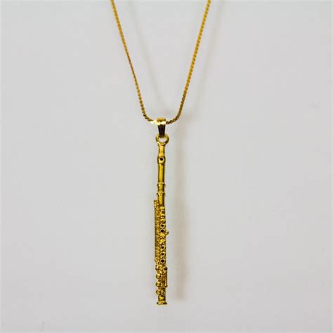 Buy Flute Necklace - 24K gold plated Online at $18.5 - Flute World