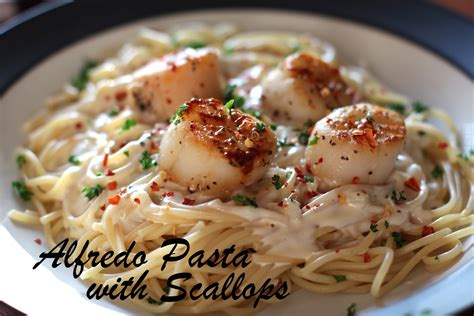 Alfredo Pasta with Scallops