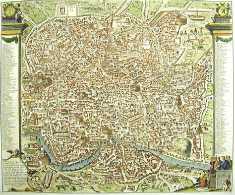 Old map of ancient Rome. Dont know what year it was made in. | Rome ...