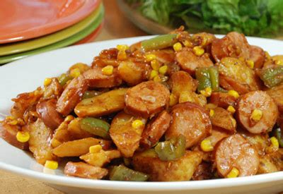 Tops Friendly Markets - Recipe: Barbecue Sausage Dinner