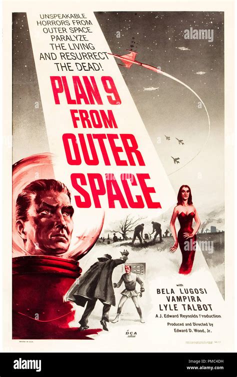 Bela Lugosi, Vampira, Plan 9 from Outer Space (DCA, 1958). Poster File Reference # 33595 681THA ...