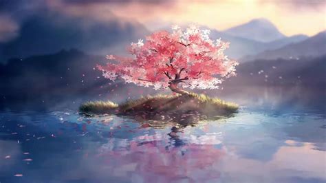 Anime Sakura Tree Live Wallpaper - Sakura Cherry Blossom Wallpaper Anime Wallpapers Petals Sky ...