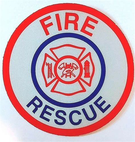 FIRE RESCUE FIRE HELMET OR VEHICLE REFLECTIVE DECAL | eBay | Reflective ...