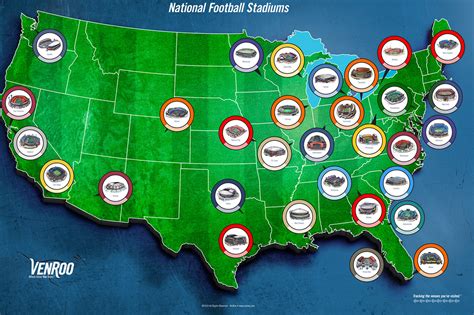 NFL Stadium Map Poster | NFL Stadiums - Where have you been?… | Flickr