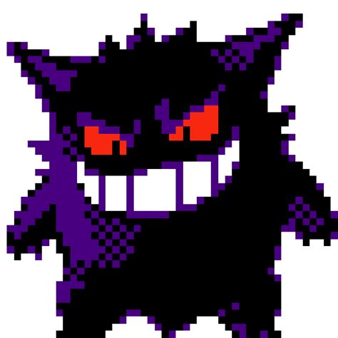 Pokemon Gengar Pixel Doodle - Custom Doodle for Google