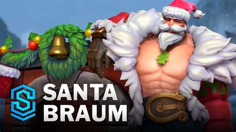 Santa Braum Wild Rift Skin Spotlight - YouTube