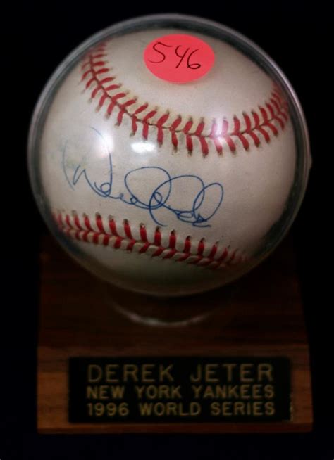 1996 Derek Jeter - World Series Signed Baseball