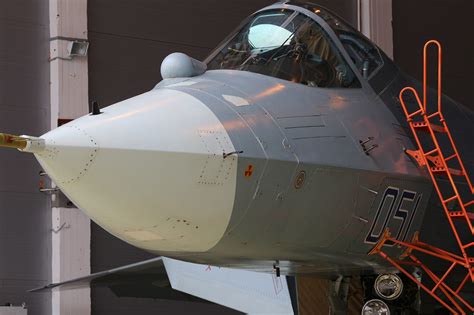 military - What is this 'ball' in front of the cockpit of some fighters, e.g., an Su-57 ...