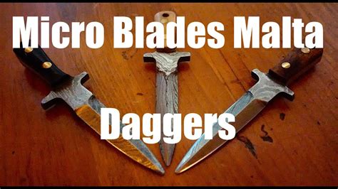 Throwing Daggers by Micro Blades Malta - YouTube