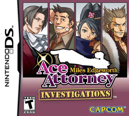 Ace Attorney Investigations: Miles Edgeworth Cover Art | RPGFan