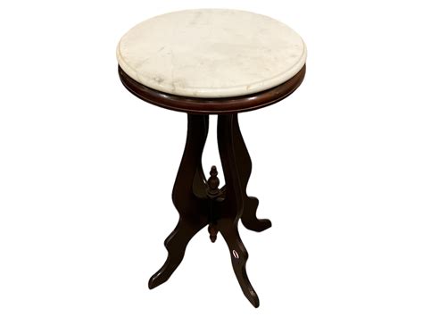Lot - Marble Top Pedestal Table