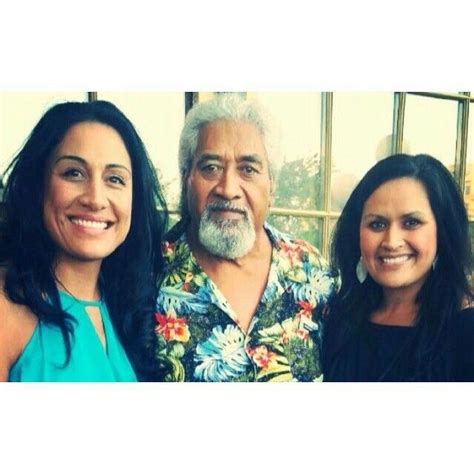 WWE Hall of Fame legend Sika Anoa'i with two of his daughters, Vanessa Anoa'i (1975) and Myritza ...